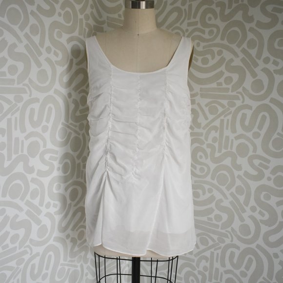 COS Ruched Linen Blouse - Picture 2 of 8